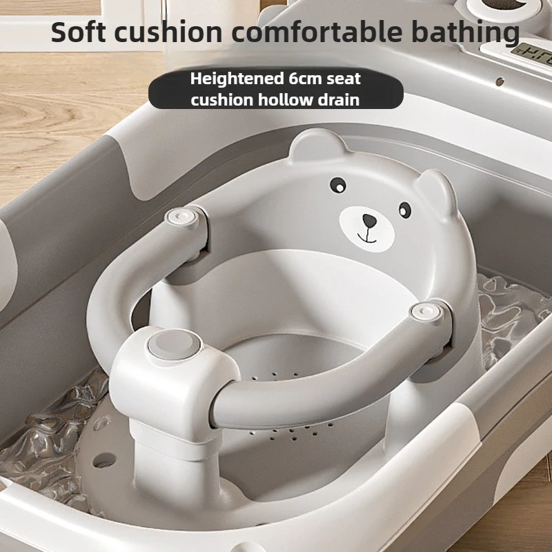 Silla de baño antideslizante para niños de más de 3 meses, asiento de ducha para niños pequeños con soporte para bañera, banco de bañera seguro para bebés