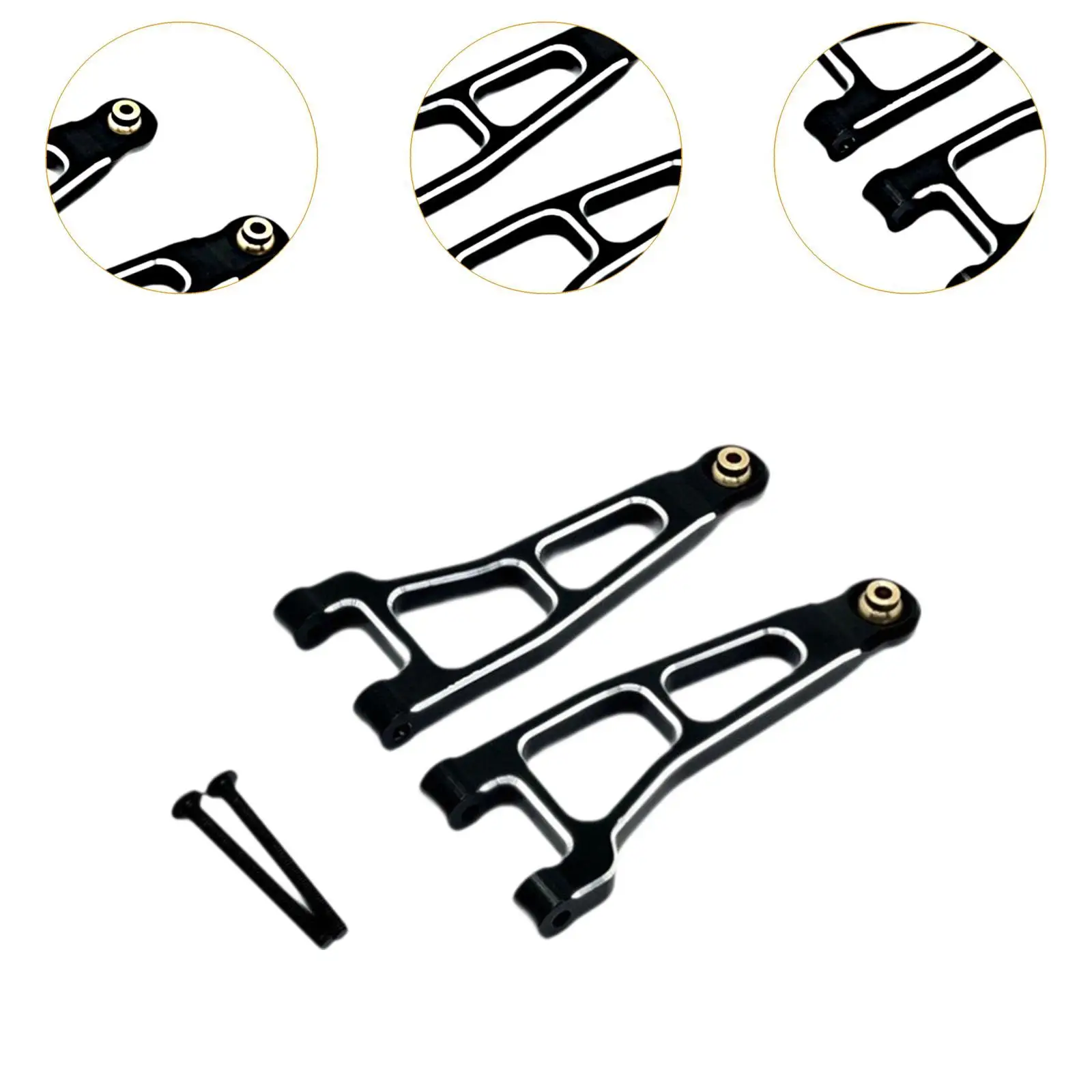 2Pcs 1/12 RC Swing Arm Replacements Modification RC Suspension Arm Aluminum Alloy for UD1201 UD-12Pro Crawler Hobby Car Model