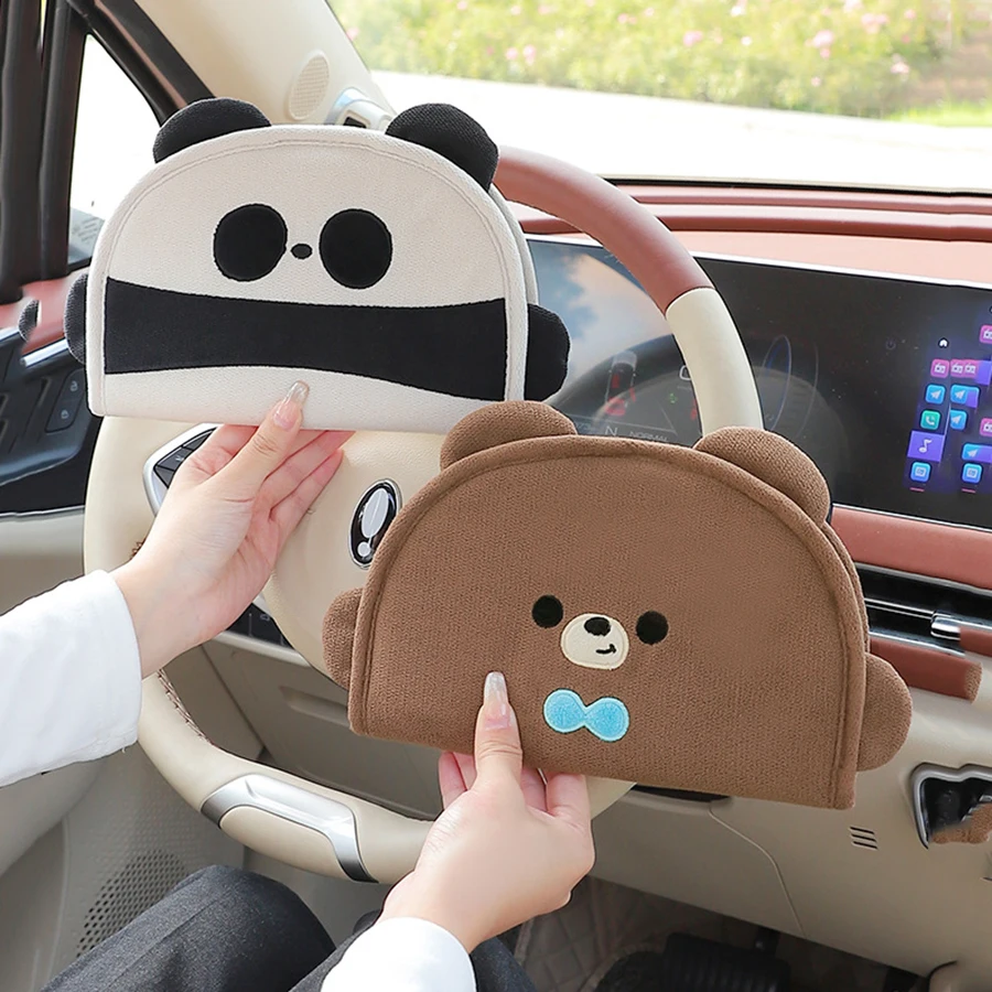 Protector de hombro para cinturón de seguridad de coche, cubierta protectora de cuello antipellizco para Interior de coche con bonitos dibujos para niños y bebés, ajustador de coche - imagen 2