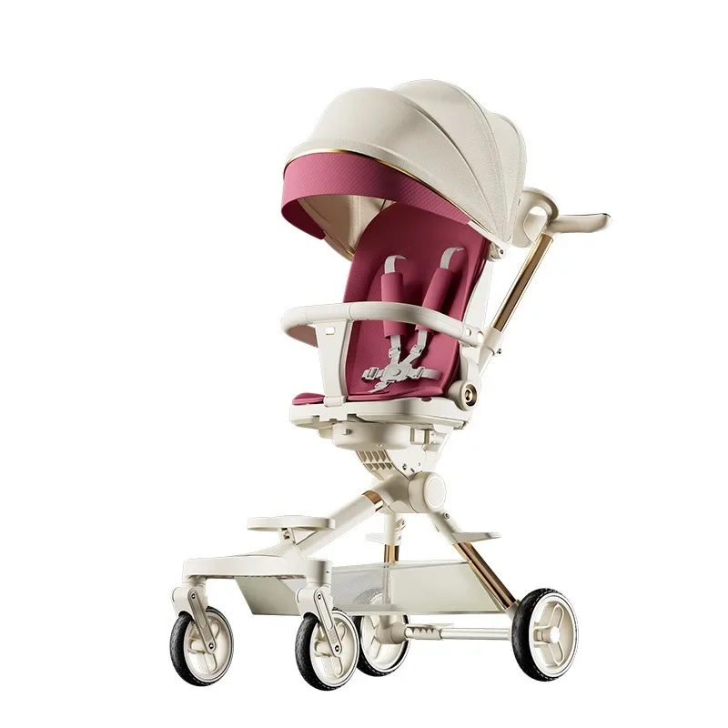 2025Carrito de mano con artefacto para caminar para bebé, ligero, plegable, para sentarse, tumbarse, dormir - imagen 5