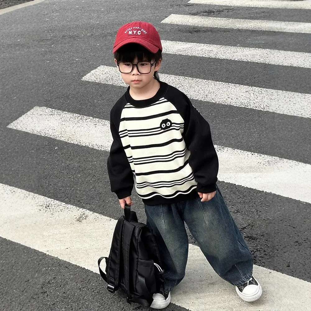 Sudadera de lana a rayas para niños y adolescentes - imagen 5