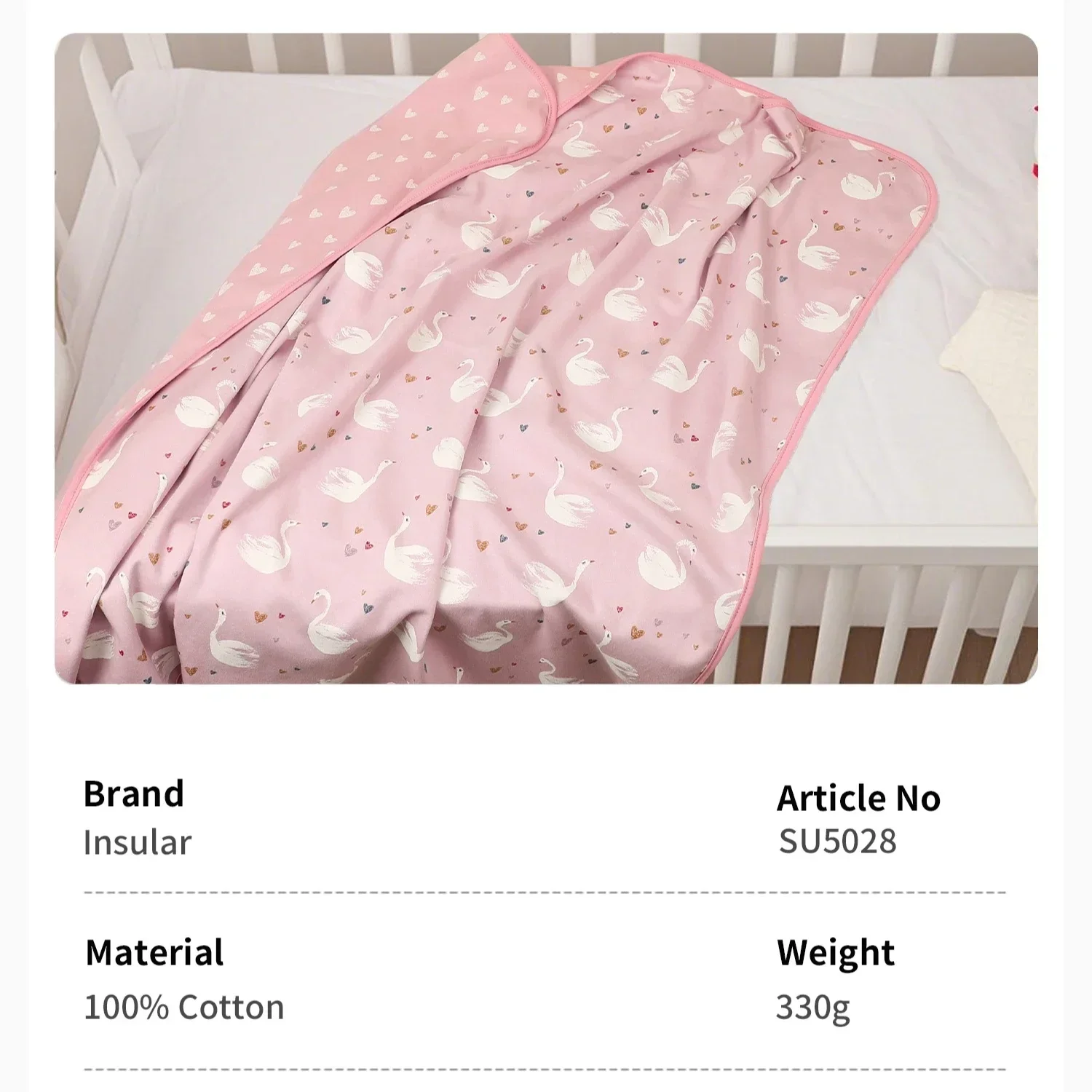 Manta de algodón suave para niños – Transpirable y agradable para la piel - imagen 5