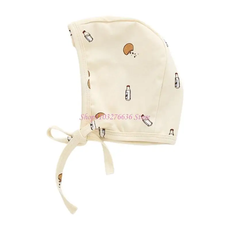 R6FD Lindo Baby Cotton Impresión Cotton Algodón Little Loop Hat estampado para bebé 0-24 meses - imagen 5