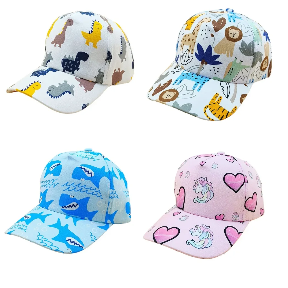 Gorra de béisbol infantil con protección solar y estampado animal - imagen 3