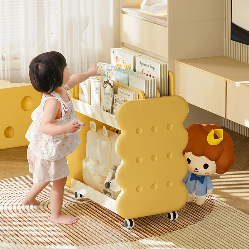 Estantería ajustable para niños, organizador de pie de 200 libras de capacidad para juguetes/libros, estantería infantil de plástico ABS ecológico - imagen 3