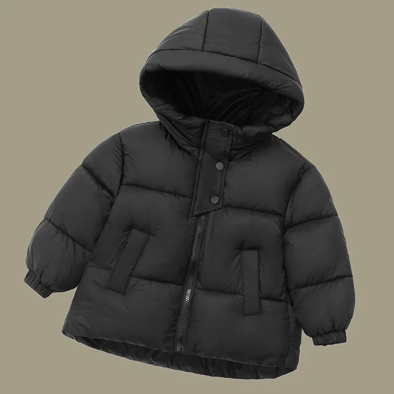 Parka infantil de plumón con capucha – Abrigo cálido para niño