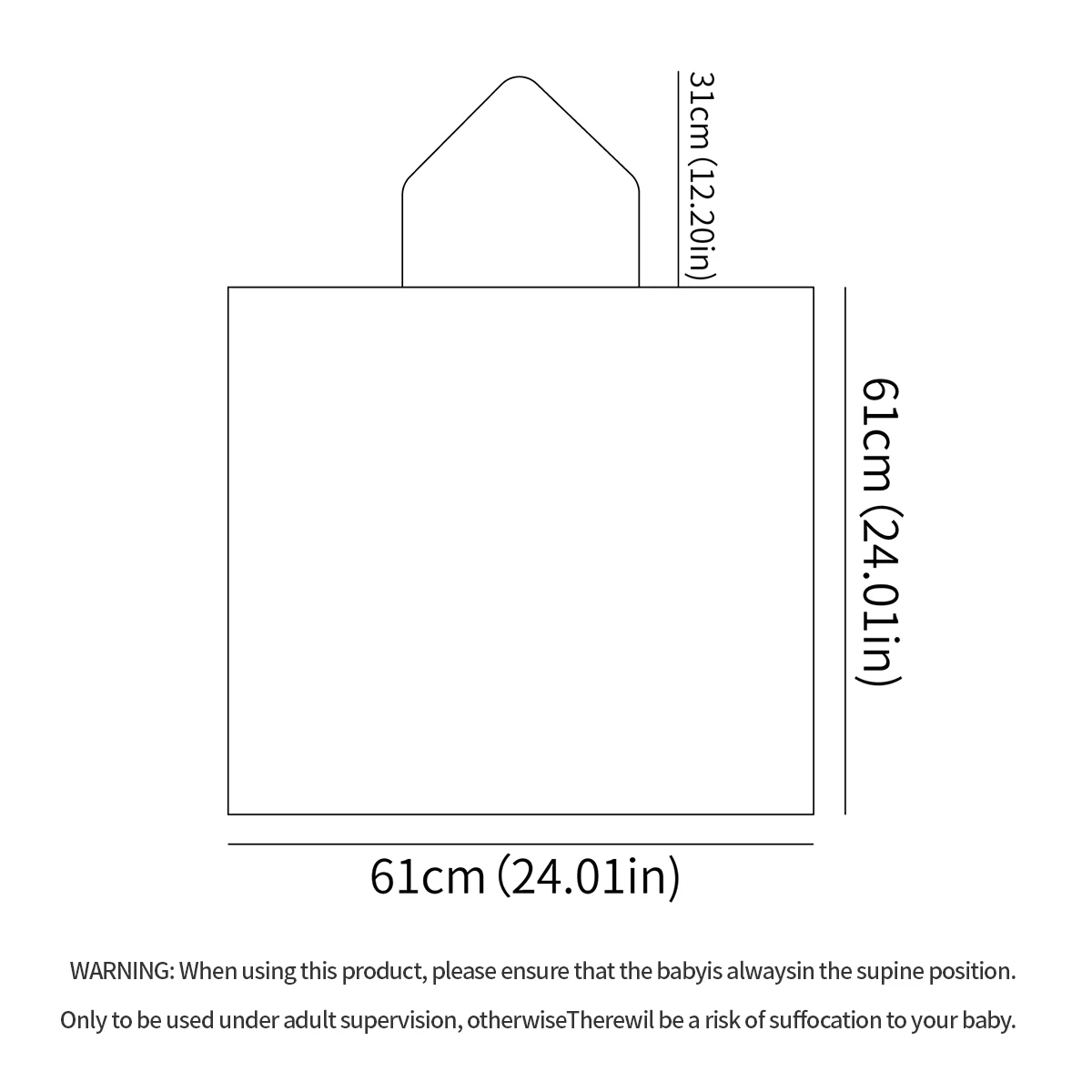 HappyFlute-Toallas de baño con capucha para niños, 61x61CM, toallitas de invierno gruesas de terciopelo Coral, estampado bonito, remolque de natación en la playa para niñas y niños - imagen 2