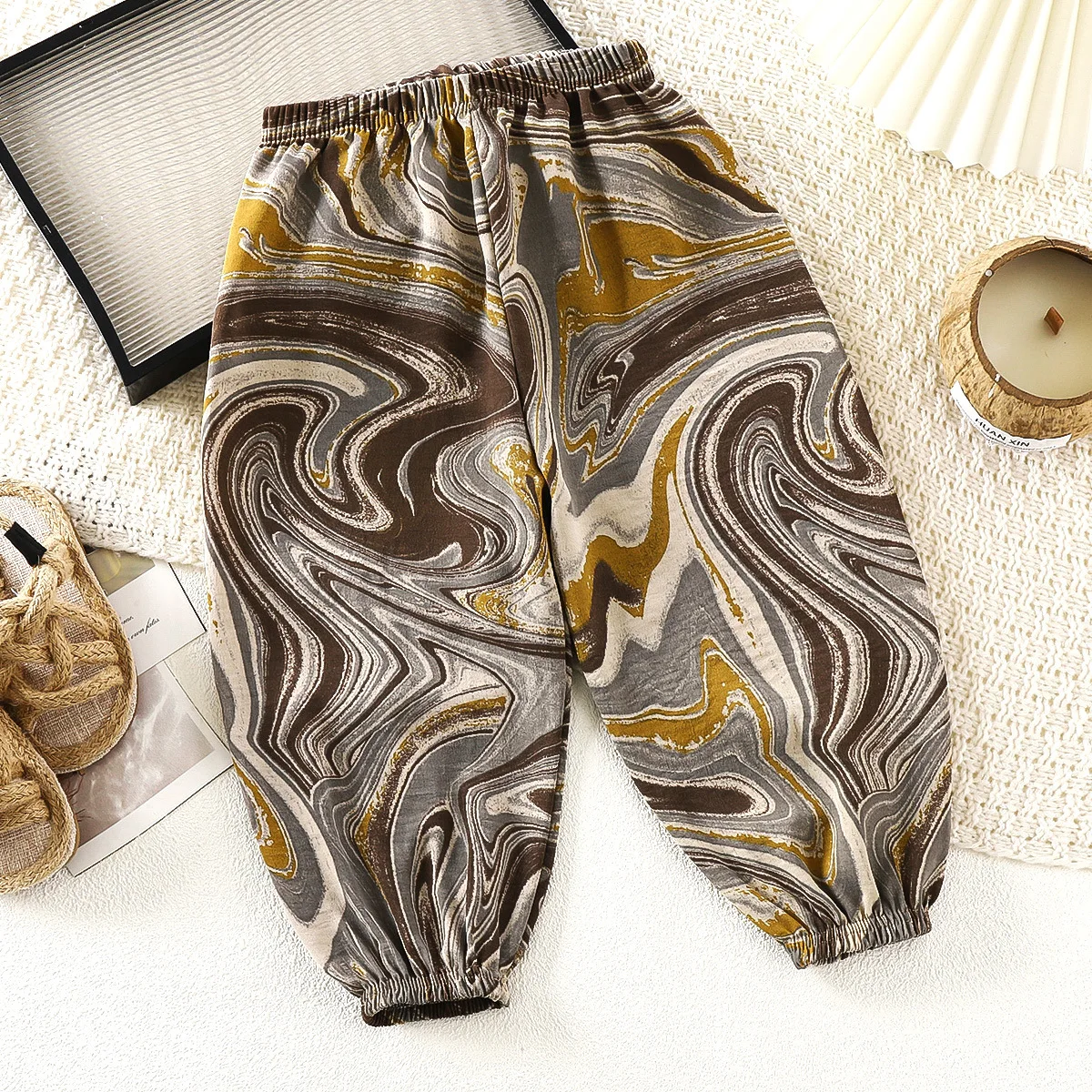 Nuevos pantalones antimosquitos para bebé, pantalones finos infantiles de dibujos animados bonitos, pantalones versátiles de moda de verano para niños y niñas - imagen 4