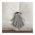 grey gloves