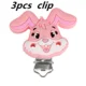 3pcs candy pink