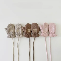 Guantes de esquí para niños invierno, con bonitos estampados animales, adecuados y niñas, cálidos resistentes al frío jugar aire libre