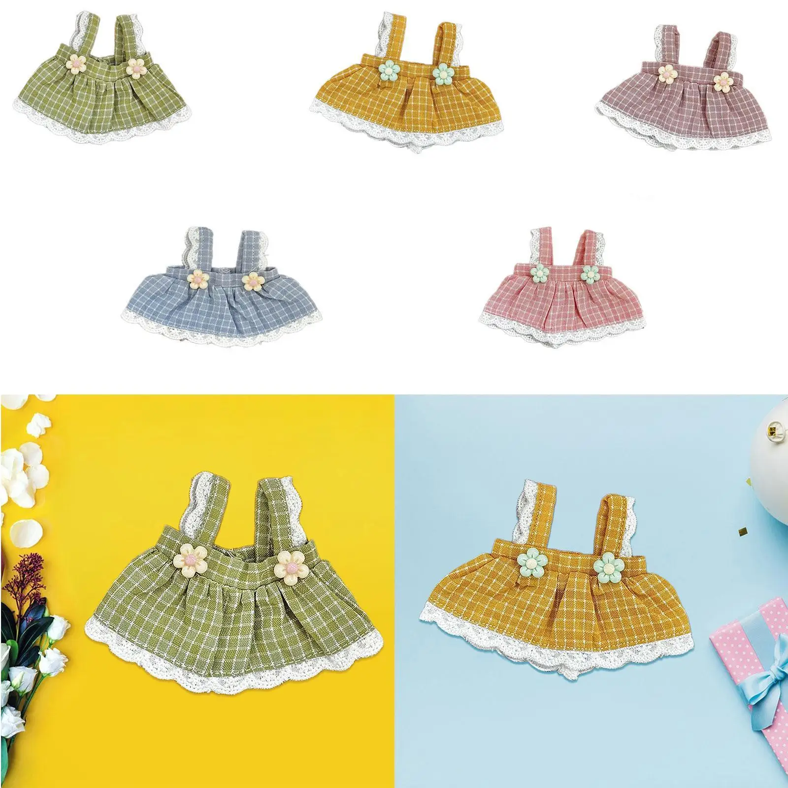 Doll Suspender Skirt Role Playing Costume Accessories for 12cm Pendant Dolls