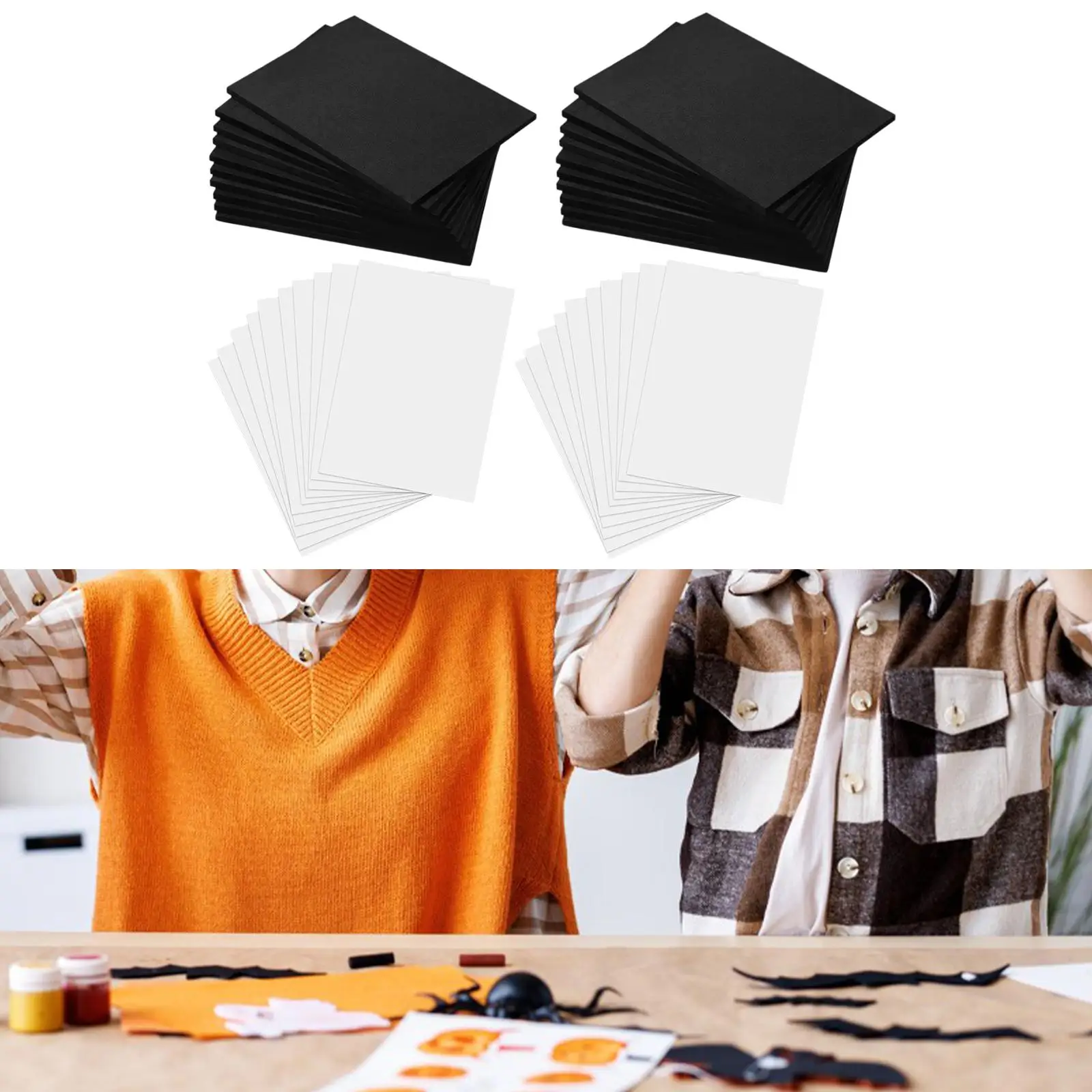 10Pcs EVA Foam Sheets DIY Handmade Model Making Material Sound Absorption Craft Foam Sheets for Arts Crafts Cosplay Modeling