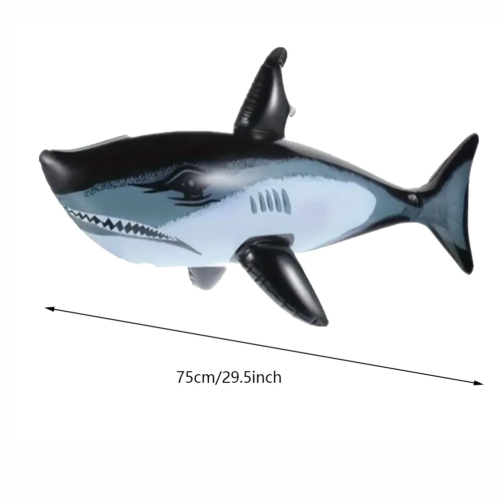 Tiburón inflable PVC para fiestas y juegos acuáticos - imagen 5