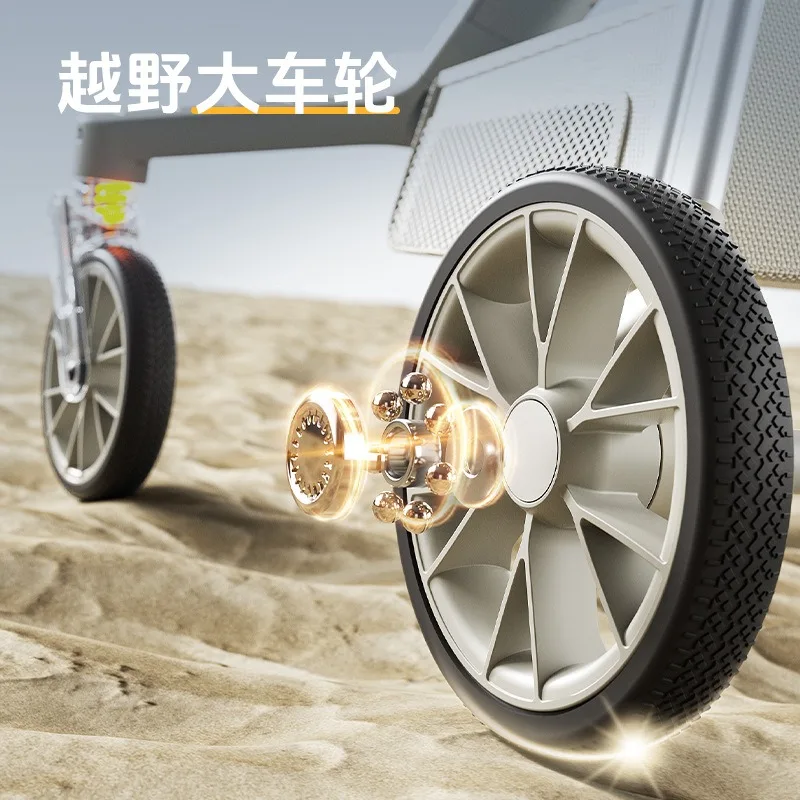 Coche para caminar ligero, plegable, bidireccional, sentado, tumbado, amortiguador para bebé, alto paisaje - imagen 3