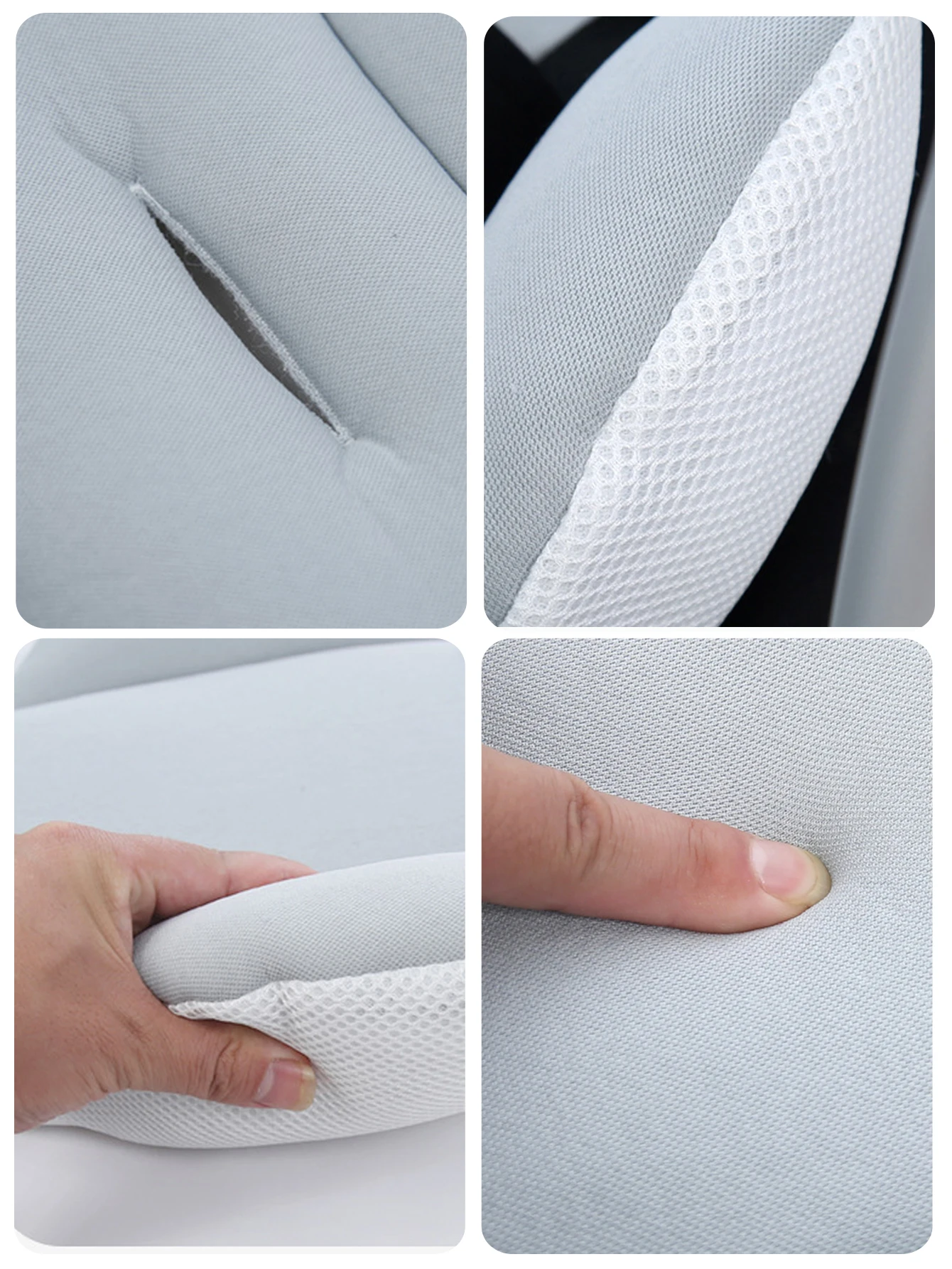 Cojín asiento para cochecito bebé - acolchado algodón transpirable - imagen 3