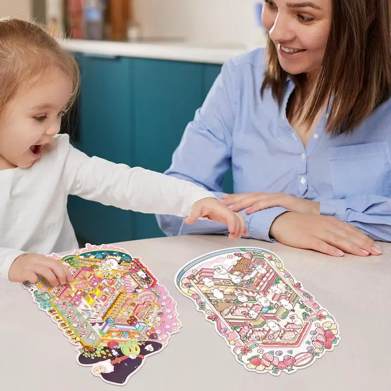Pegatinas 3D Dreamland – Escenas infantiles creativas sin tijeras