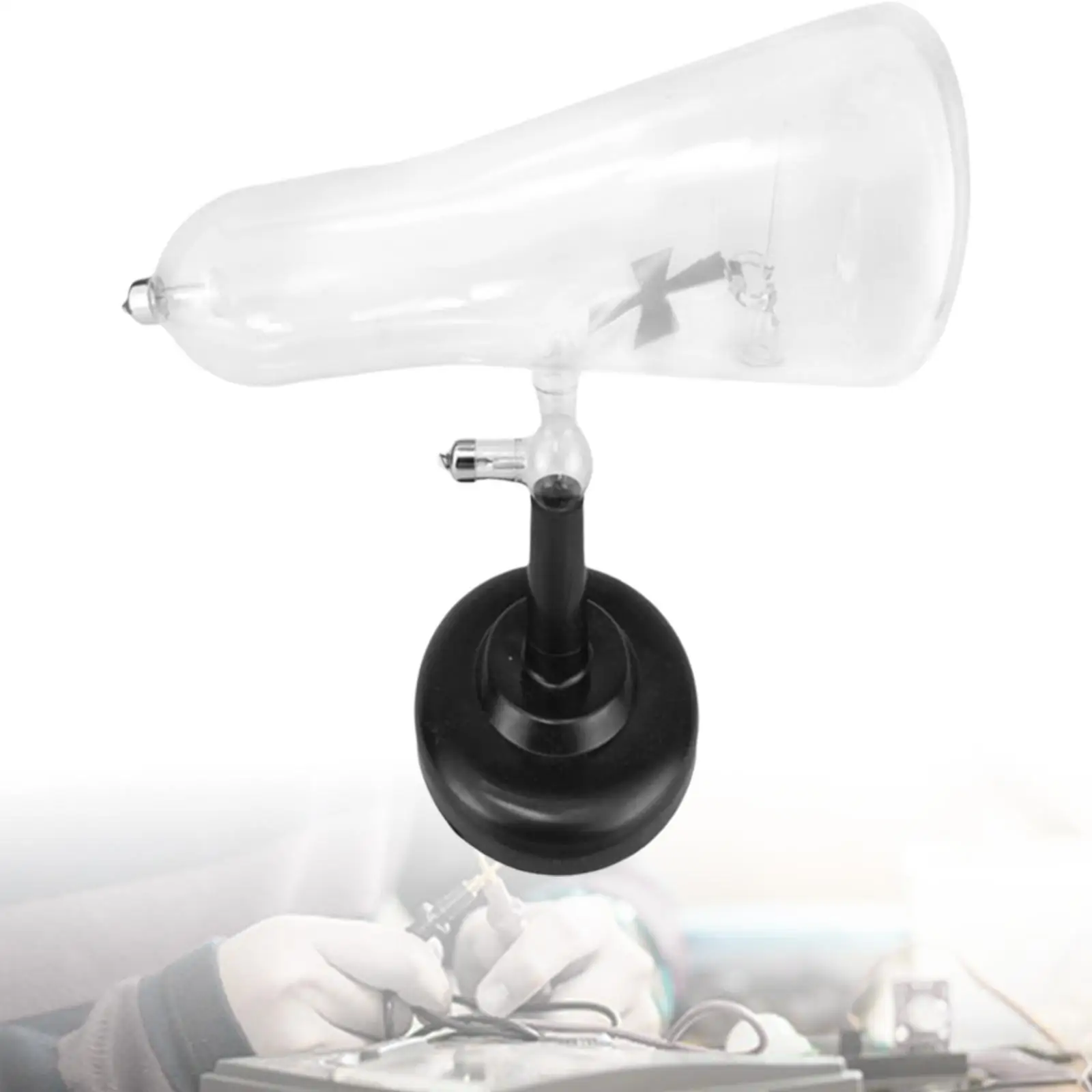 Instrumento de tubo de rayos catódicos, tubo amplificador de tubo de vacío electrónico, efecto electrostático para estudiantes, entrenamiento, experimentos de física - imagen 4