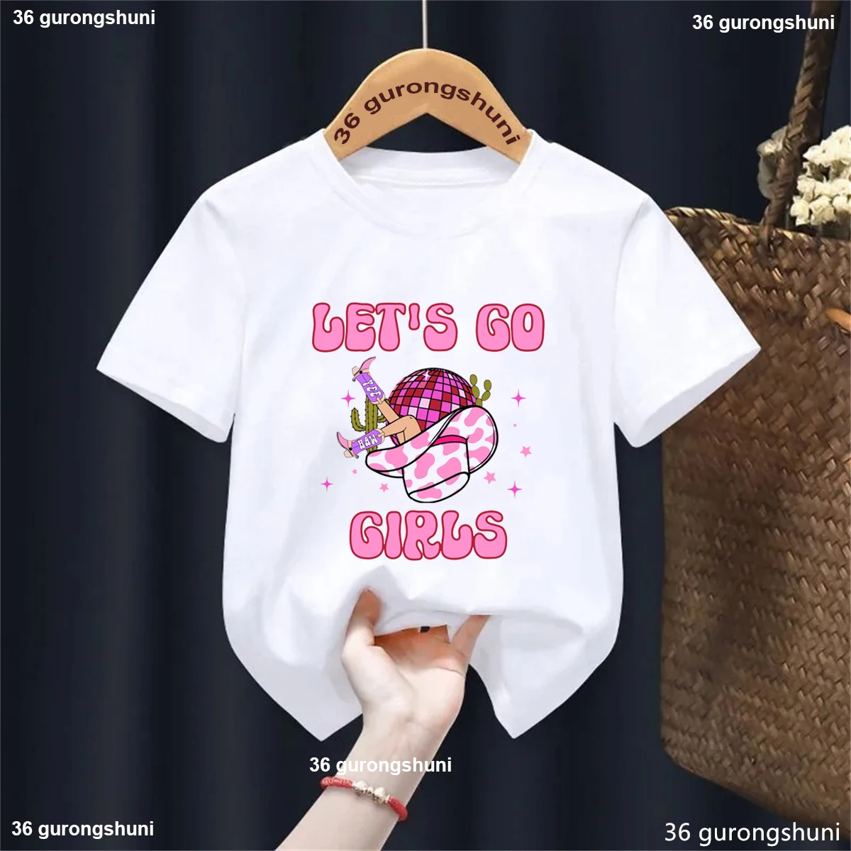 Let'S Go Girls Camiseta estampado cactus y sombrero de fresa - imagen 3