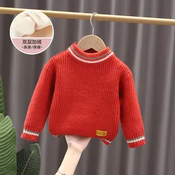 Suéter de punto acolchado para bebé y niño otoño invierno