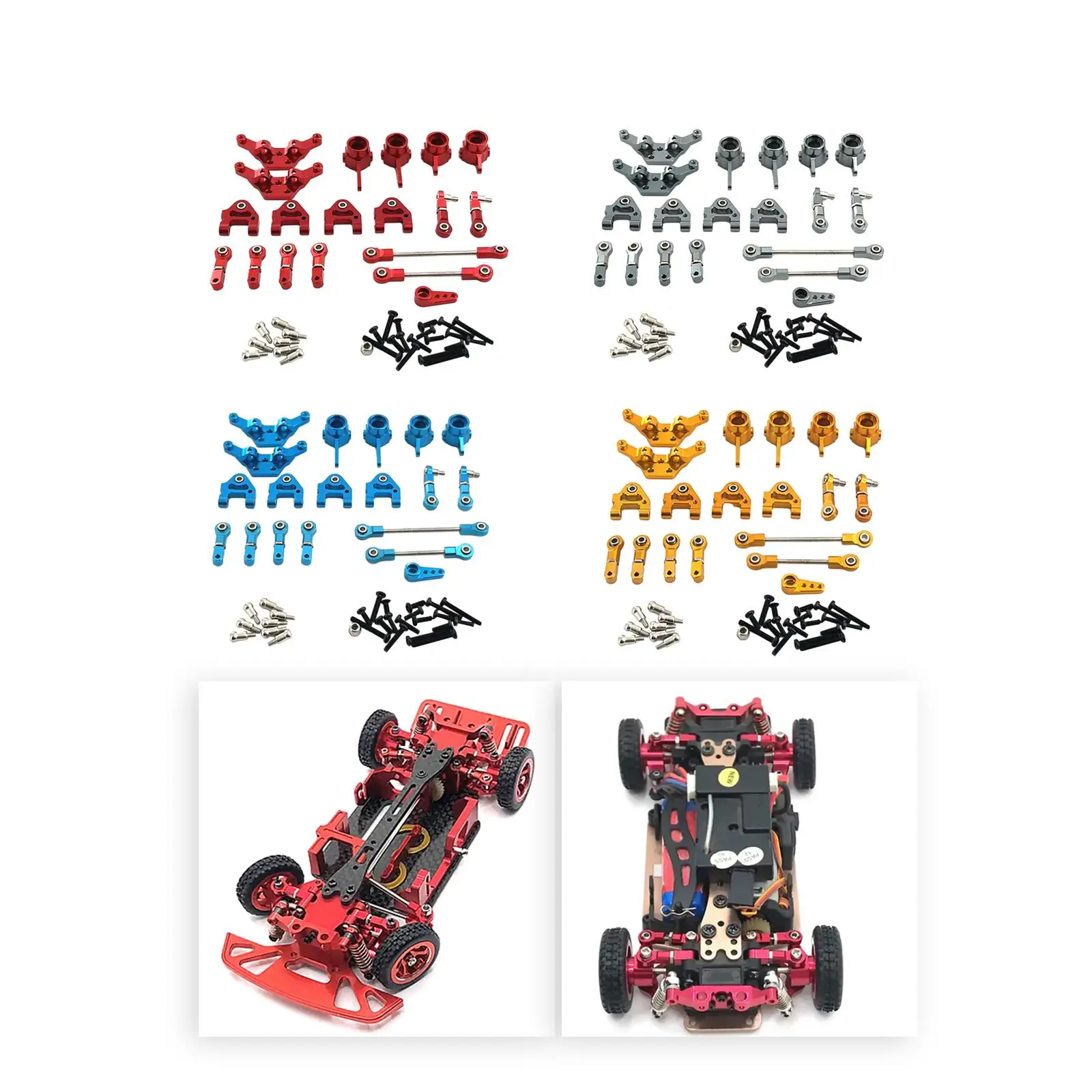 RC Car Upgrades Parts Upper and Lower Arms Accessory Servo Arm for Wltoys 1/28 P929 P939 K989 K979 K969 RC Model Car Part