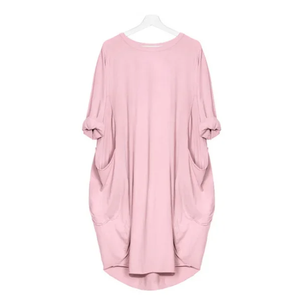 Vestido de manga larga para maternidad – estilo otoño - imagen 4