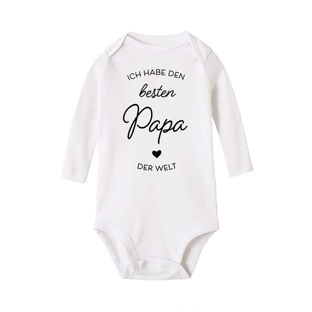 I HAVE THE BEST DAD IN THE WORLD Baby Bodysuit Gift for Birth on Ather's Day Best Dad Gifts Long Sleeve Infant Rompers - imagen 5