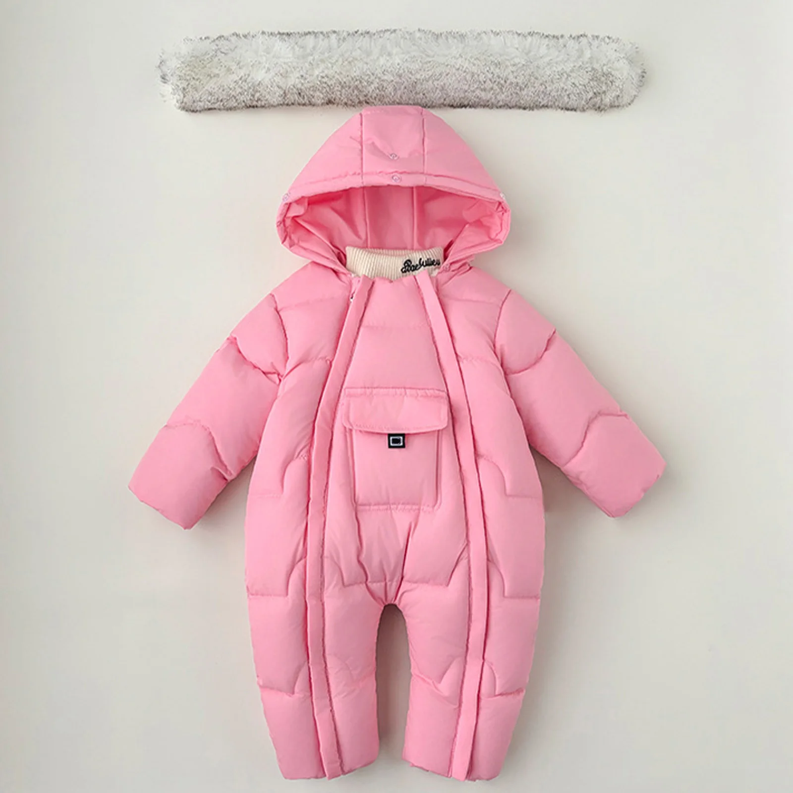 Traje de nieve acolchado con capucha para bebé - imagen 3