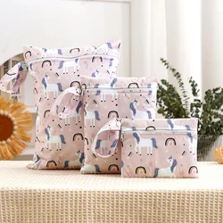 Bolsa impermeable para pañales con separador seco y húmedo
