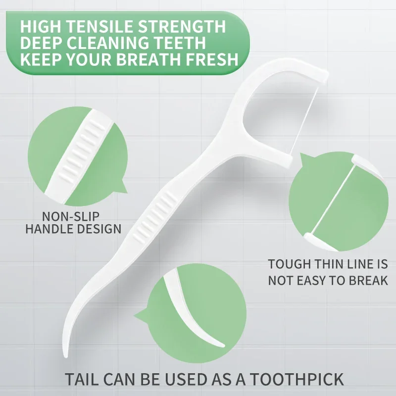 Hilo médico desechable estéril para adultos, 55 unids/caja, hilo de seguridad mejorado, palo de hilo superfino, paquete familiar - imagen 5