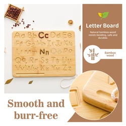 Tablero alfabeto Montessori en madera – Aprende letras