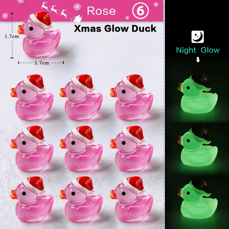 Xmas Glow Duck-Rose