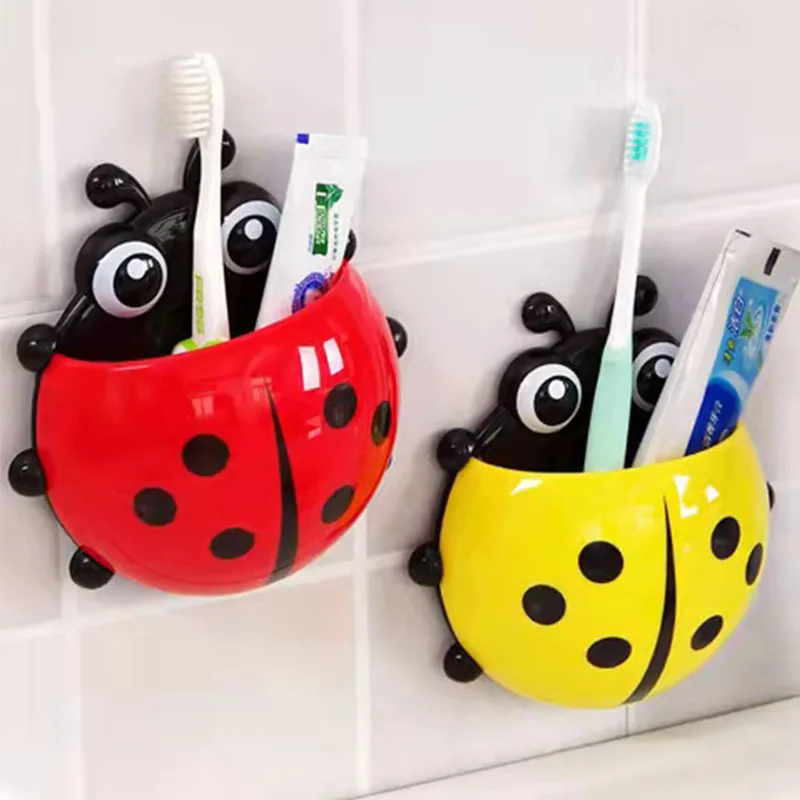 Soporte para cepillo de dientes de dibujos animados, soporte creativo con ventosa de siete estrellas, accesorios de baño para cepillos de dientes para niñas y niños - imagen 3
