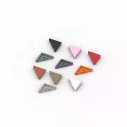 Piezas de construcción triangulares 2x2 de 45 grados para bricolaje