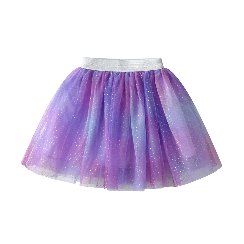 DXTON Falda de tul degradado para niña estilo princesa – Suave y bonita - imagen 4