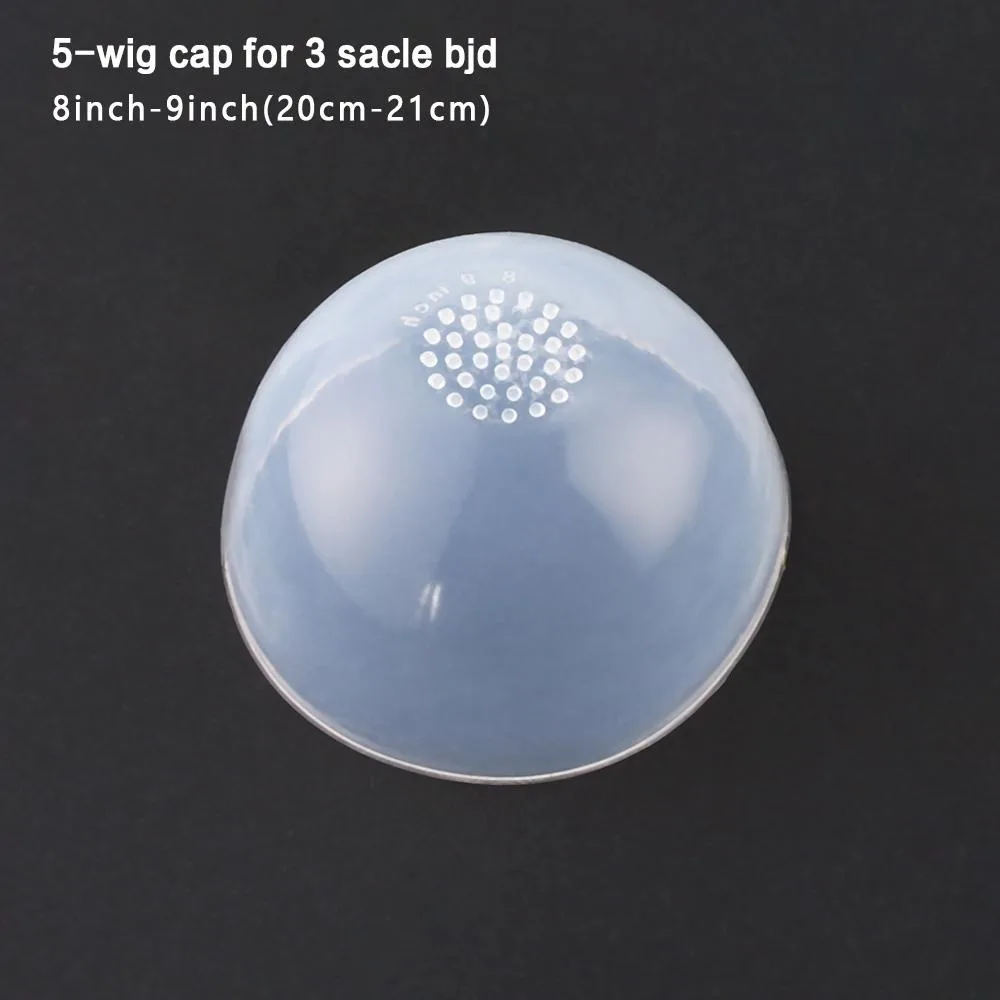 1/12 1/8 1/6 1/4 cabeza transparente silicona peluca tapa cubierta de protección maquillaje cubierta de protección transparente para muñeca BJD 2023 nuevo - imagen 3