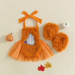 Tregren Traje de Halloween para bebé niña sin mangas cuello Halter