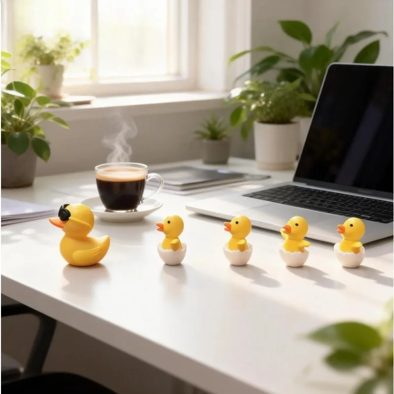 Patitos de goma para el coche – Adorno de salpicadero infantil - imagen 3