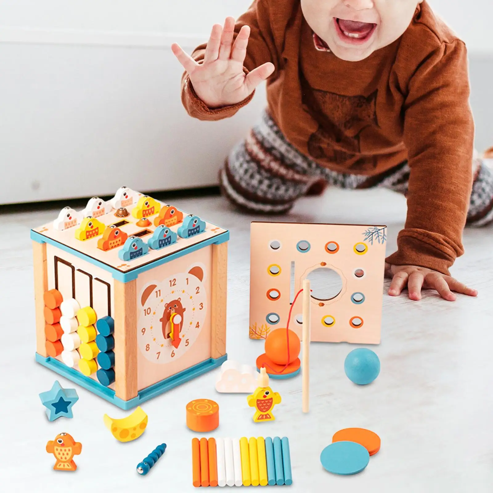 Activity Cube Learning Toy Children for Babies Baby Gift Developmental Toy