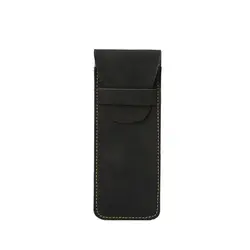 Estuche cuero vintage organizador escolar para bolígrafos y papelería