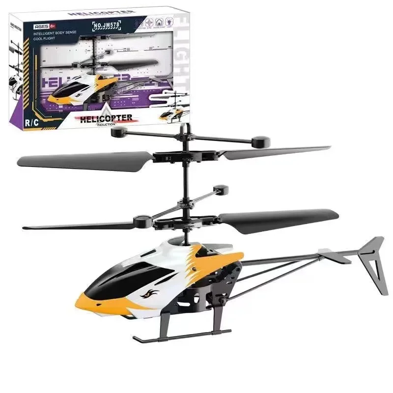 Simulación de 2 canales, avión de simulación, Sensor de gestos, Control de avión, helicóptero de vuelo, juguetes luminosos para niños, regalo de vacaciones - imagen 3
