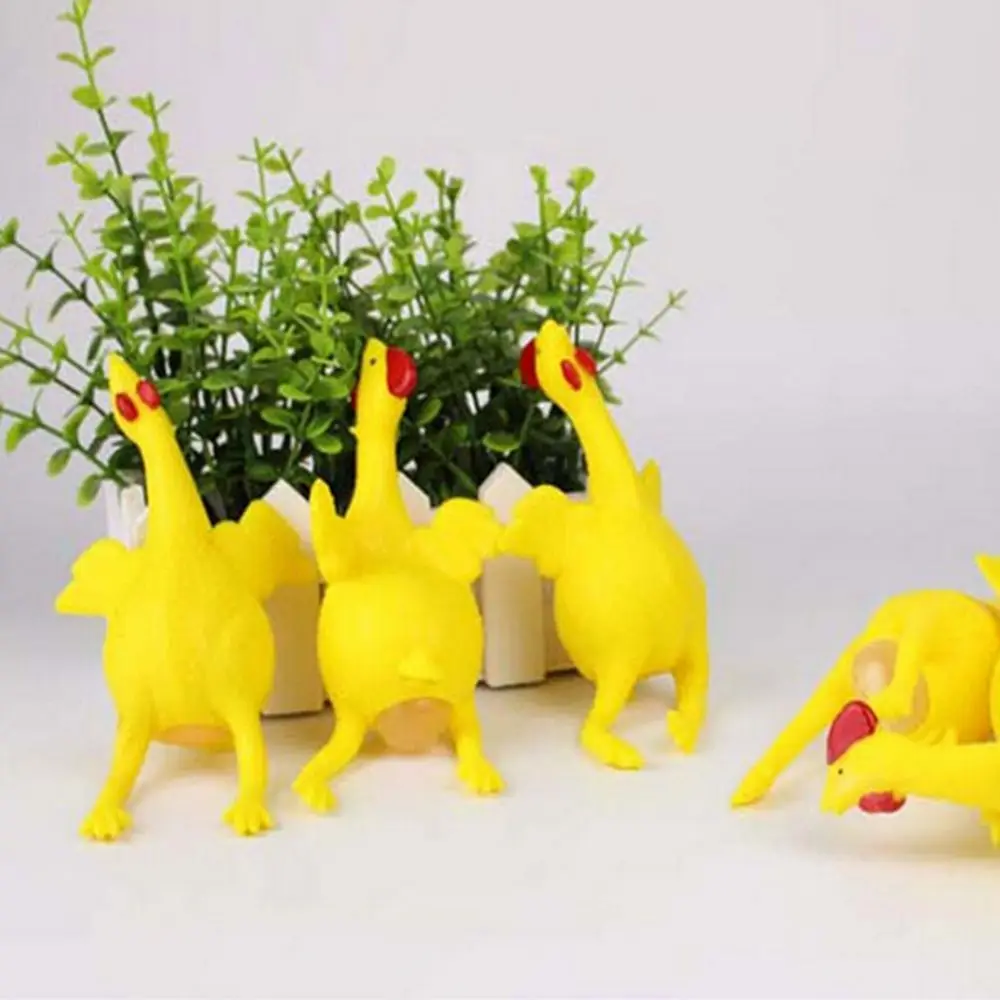 Juguetes de ventilación de parodia, huevos de gallina, Juguetes Divertidos para apretar a mano, regalo de cumpleaños de Halloween, recién llegado - imagen 3