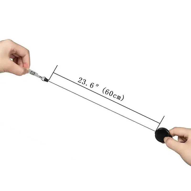 Tarjetero retráctil con nombre, soporte para insignia, trabajo para estudiantes, tarjeta de crédito bancaria, estuche de autobús para estudiantes con cordón - imagen 2