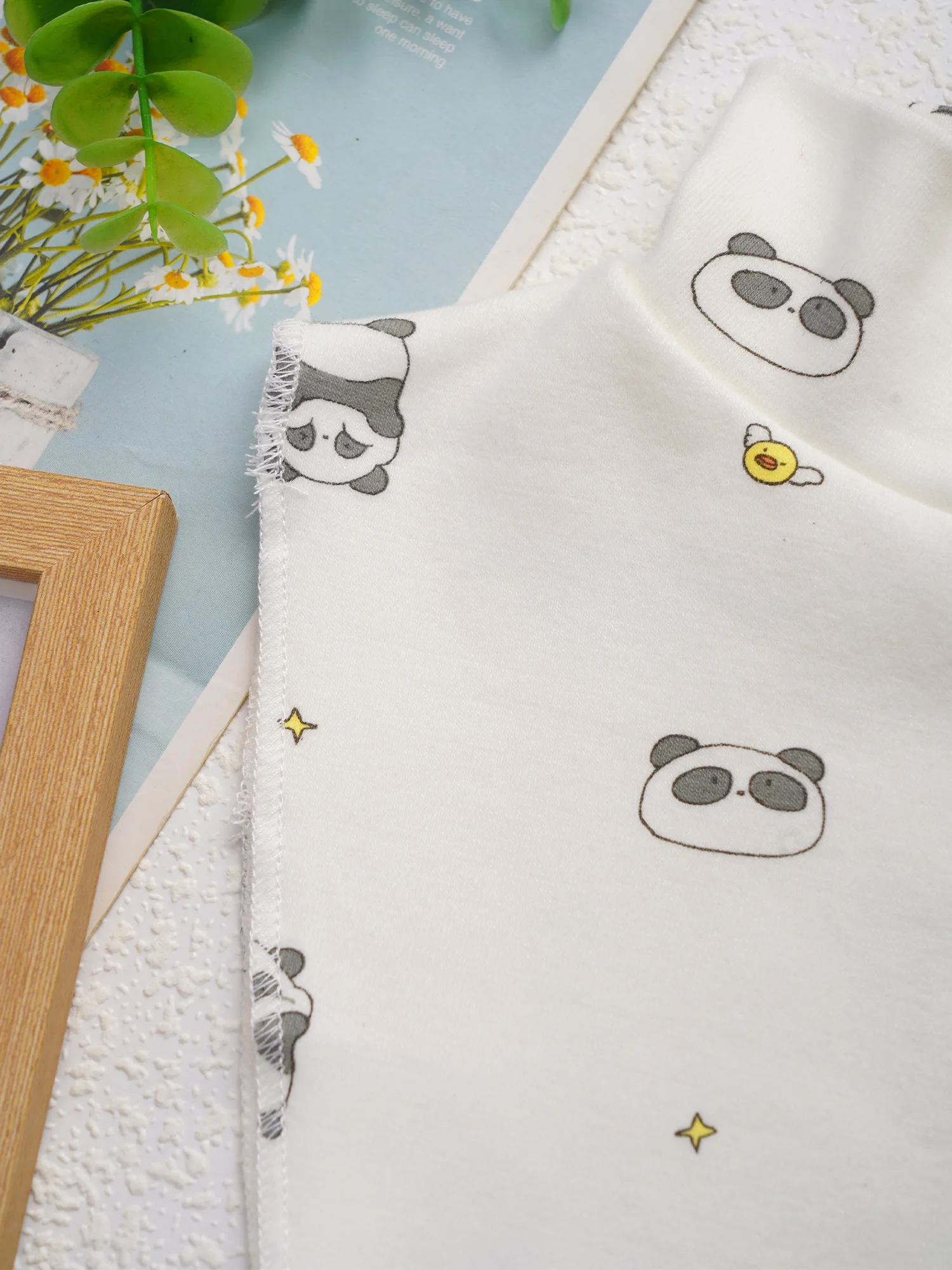 Baberos estampados con bufanda desmontable para bebé - imagen 4
