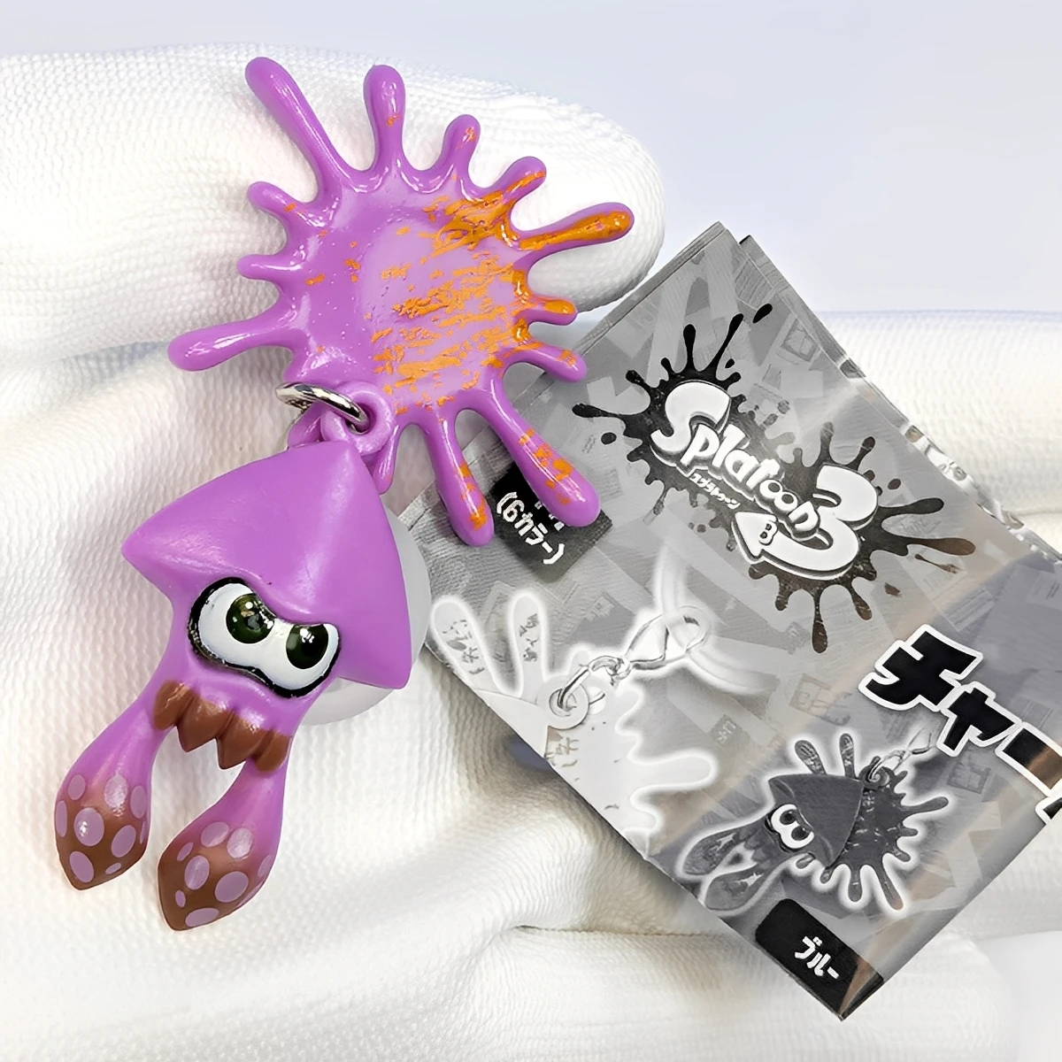 TakaraTomyArts cápsula de juguete lindo juego de tirador kawaii parte.3 Ika Tako calamar pulpo mascota bola cadena colgante Gachapon - imagen 3