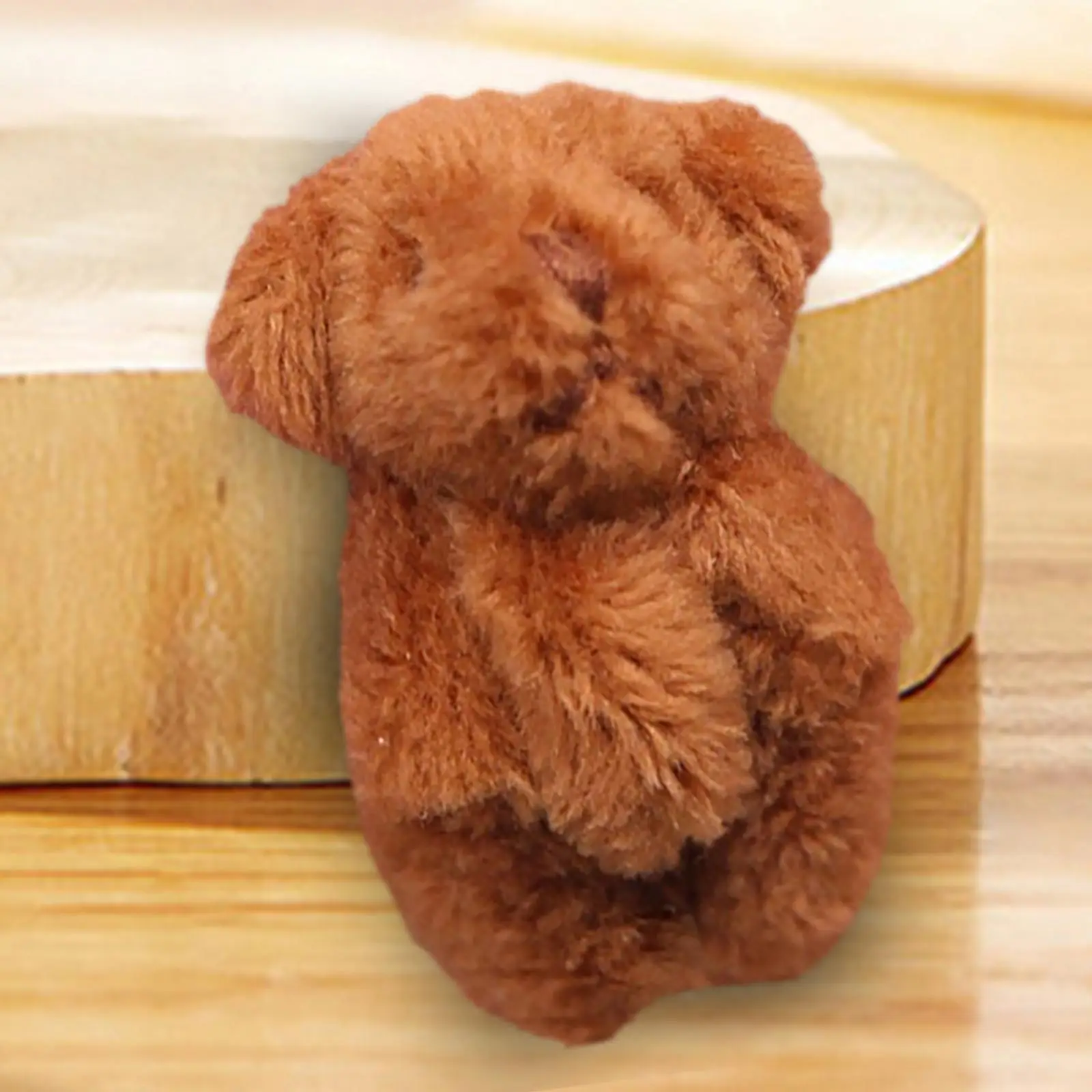 Doll House Animal 1/12 Scale Keychain Party Favor Toys Tiny Bear Doll Cafes Kids Toy Miniature Dollhouse Miniature Plush Doll