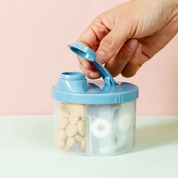 Caja almacenaje comida bebé reutilizable 4 compartimentos