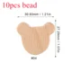 10pcs bear bead