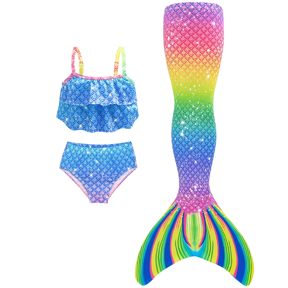 Bañador cola de sirena para niñas con conjunto de playa - imagen 5