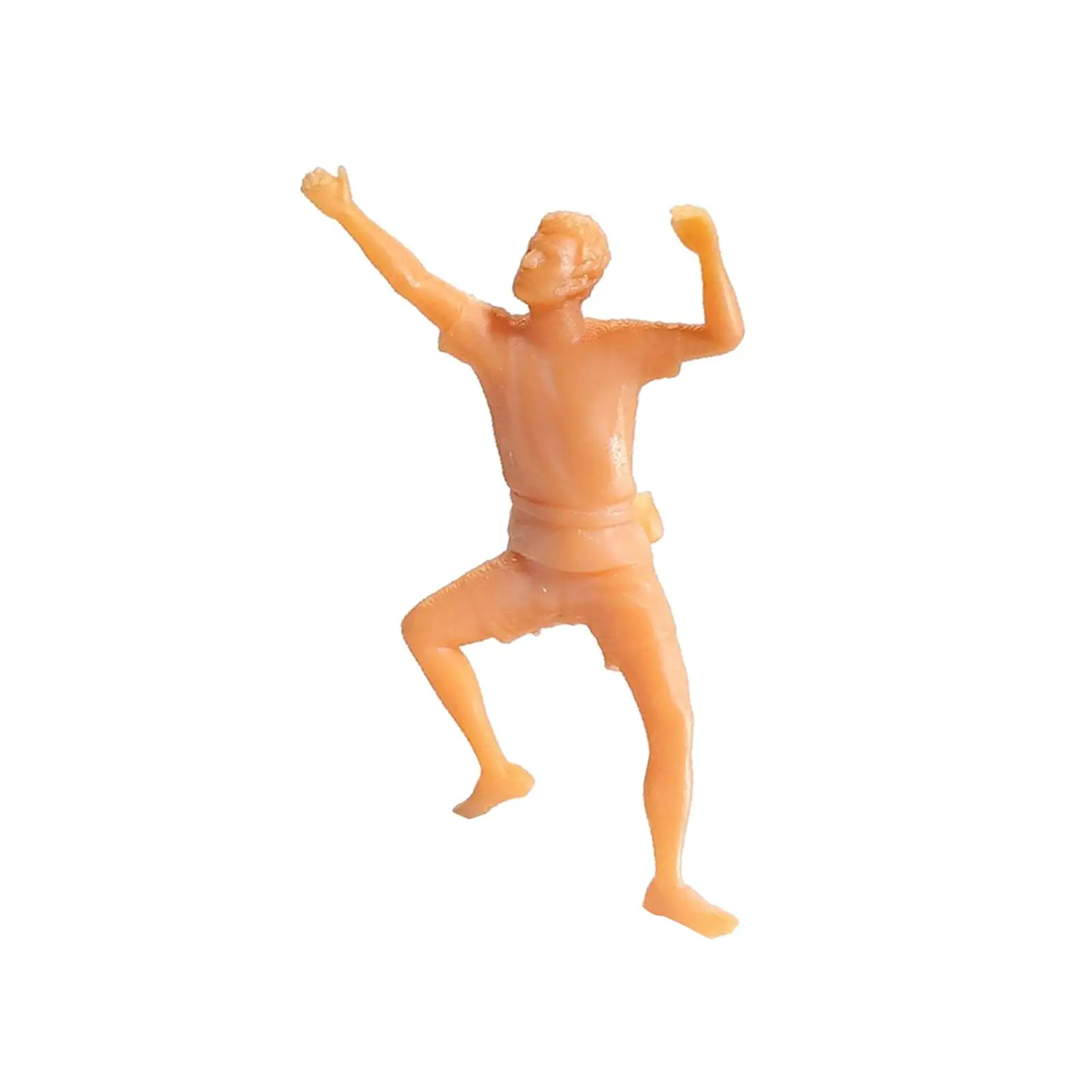 Figuras de personas trepadoras a escala 1/64, proyectos de bricolaje, escena en miniatura, adorno de escritorio, tren, ferrocarril, Dioramas, modelos, decoración de personas - imagen 5